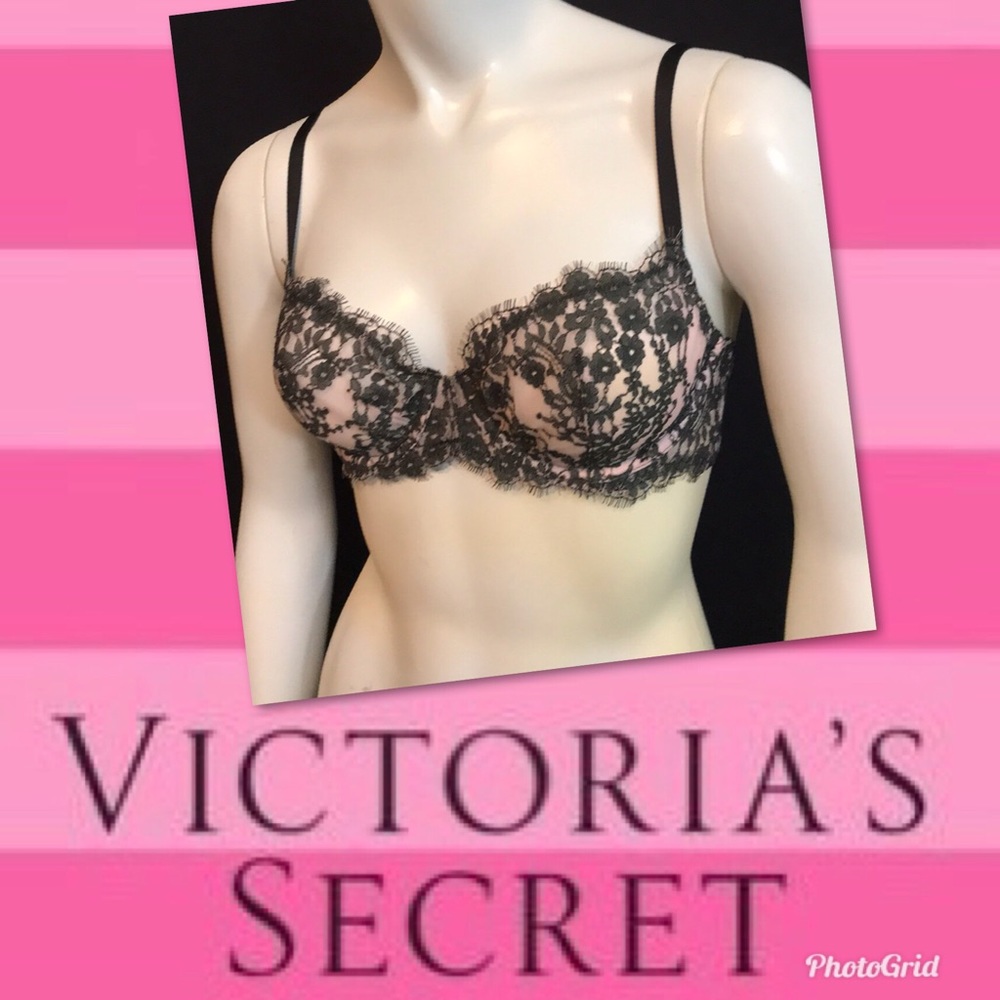 VS Pink Lace Bra